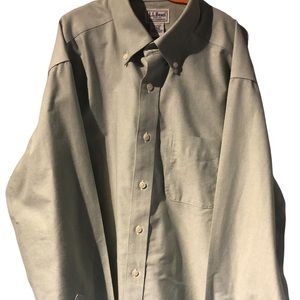 L.L. Bean dress shirt.  Olive Green. Excellent Condition.